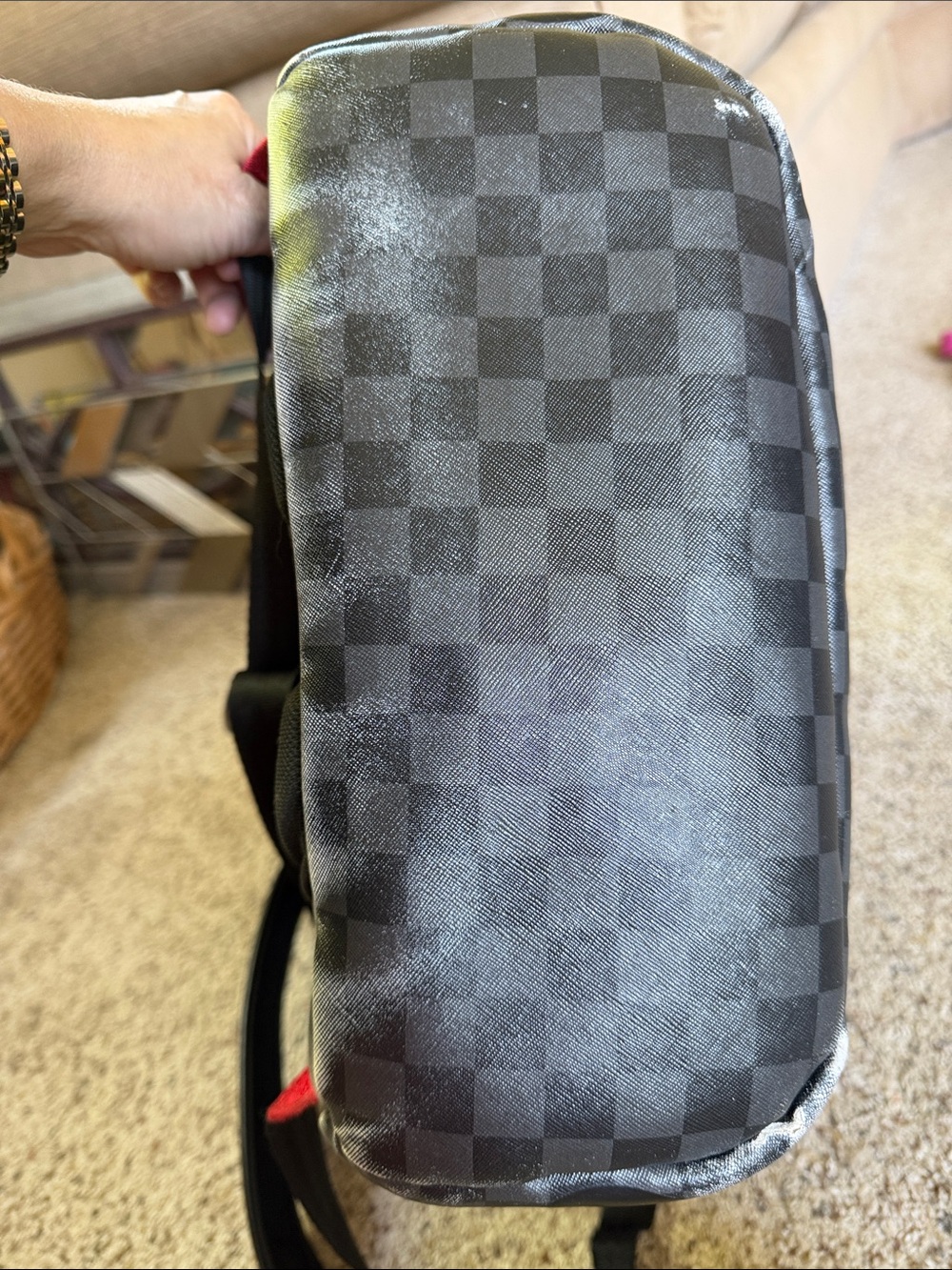 SPRAYGROUND CHECKERED SHARK IN PARIS BACKPACK - Picture 7 of 10